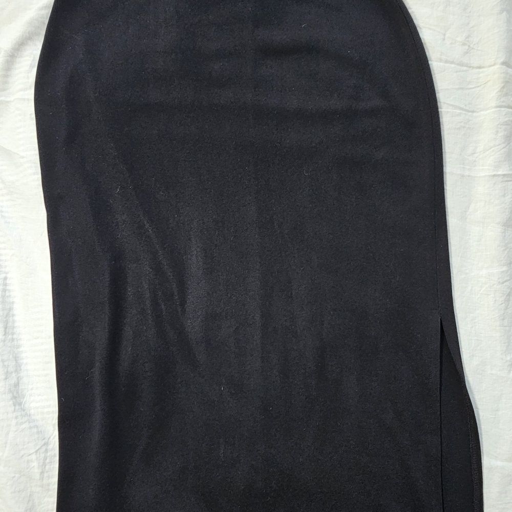 Misook Maxi Classic Black Pencil Skirt Size Large